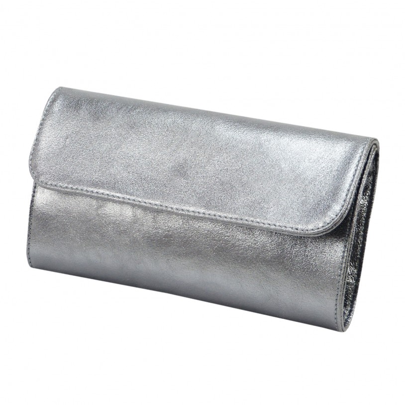 Ital. Klatsch shoulder bag in metallic cowhide SHG156