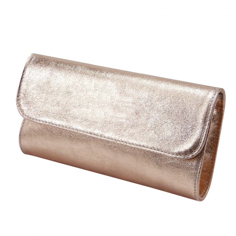 Ital. Klatsch shoulder bag in metallic cowhide SHG156