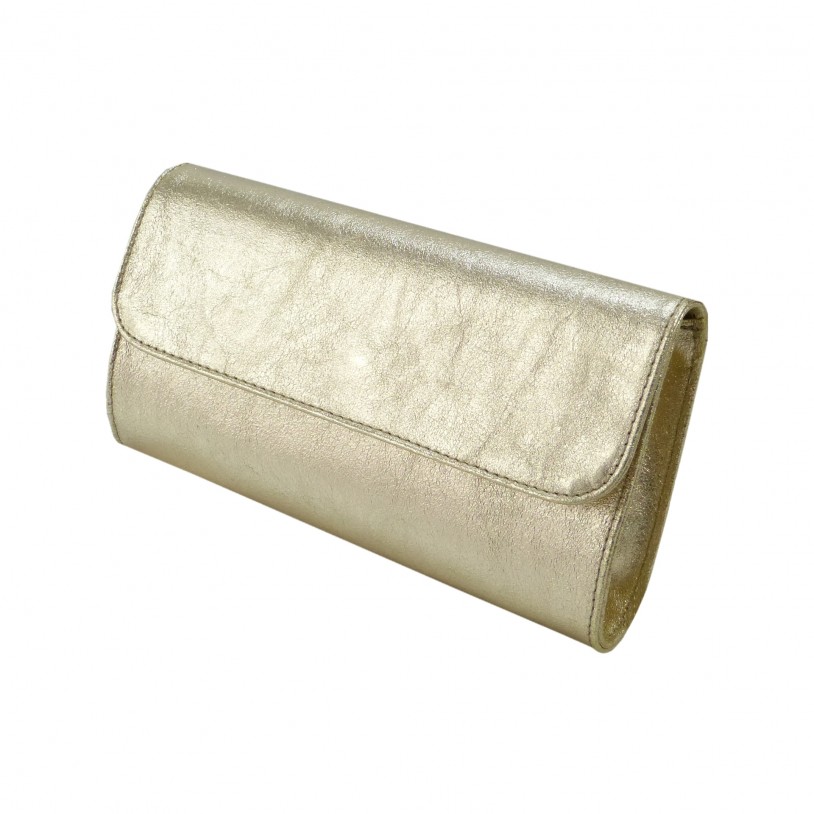 Ital. Klatsch shoulder bag in metallic cowhide SHG156