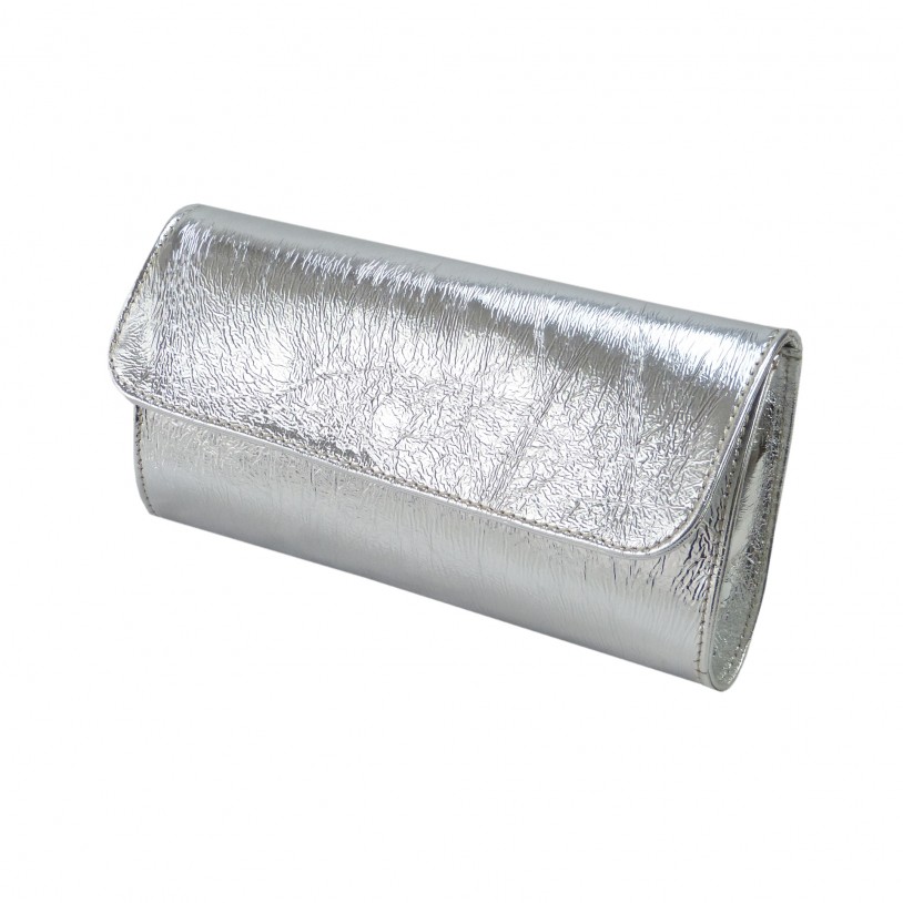 Ital. Klatsch shoulder bag in metallic cowhide SHG156