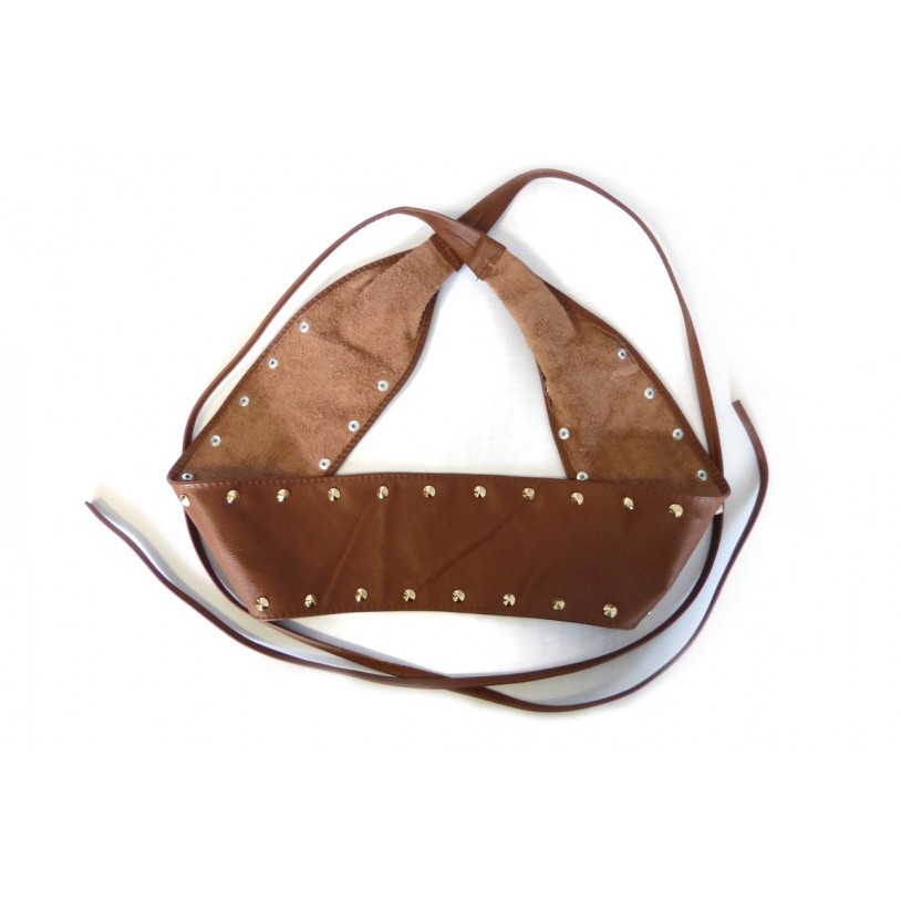 Ladies wrap belt with rivets in nappa leather SHGG1002
