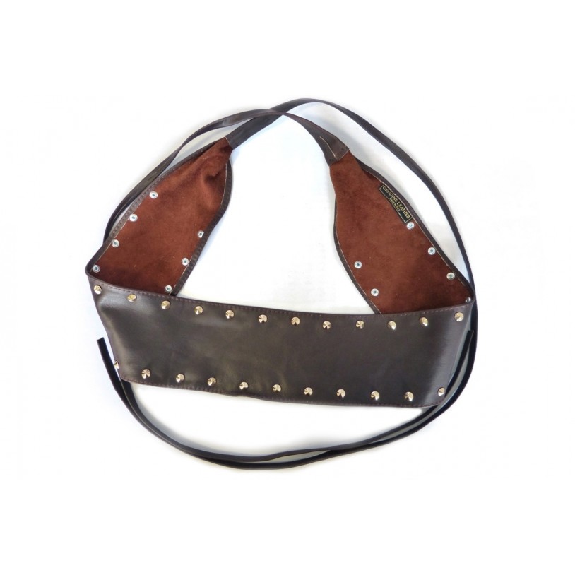 Ladies wrap belt with rivets in nappa leather SHGG1002