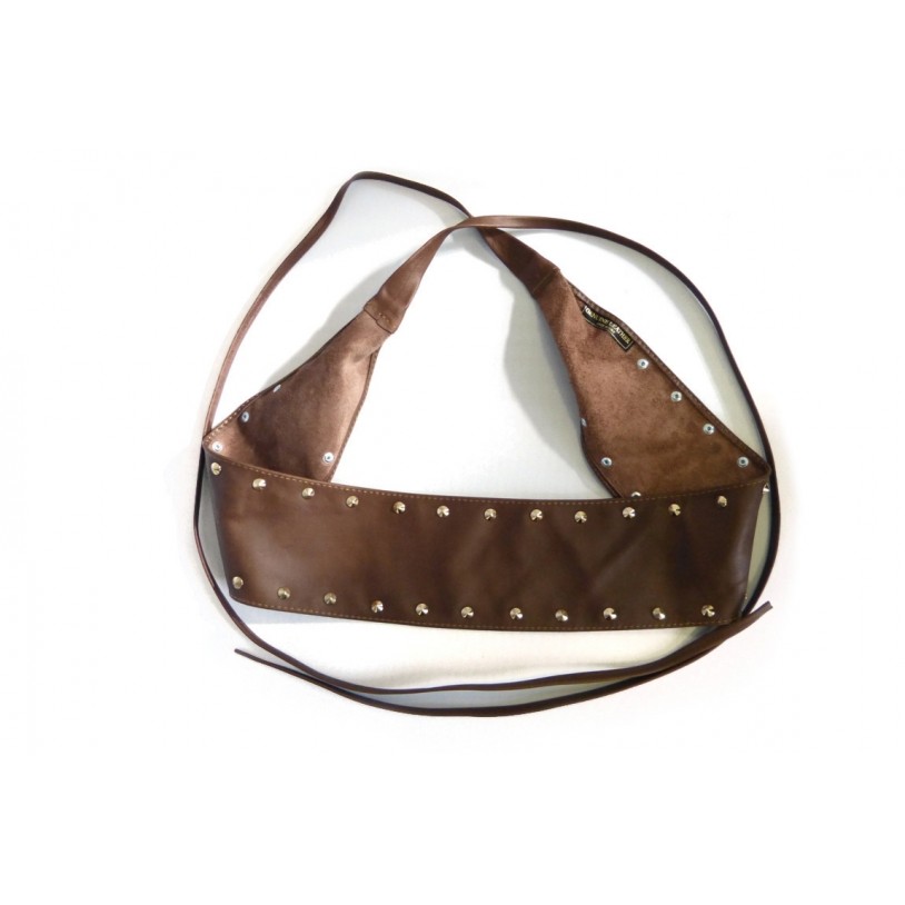 Ladies wrap belt with rivets in nappa leather SHGG1002