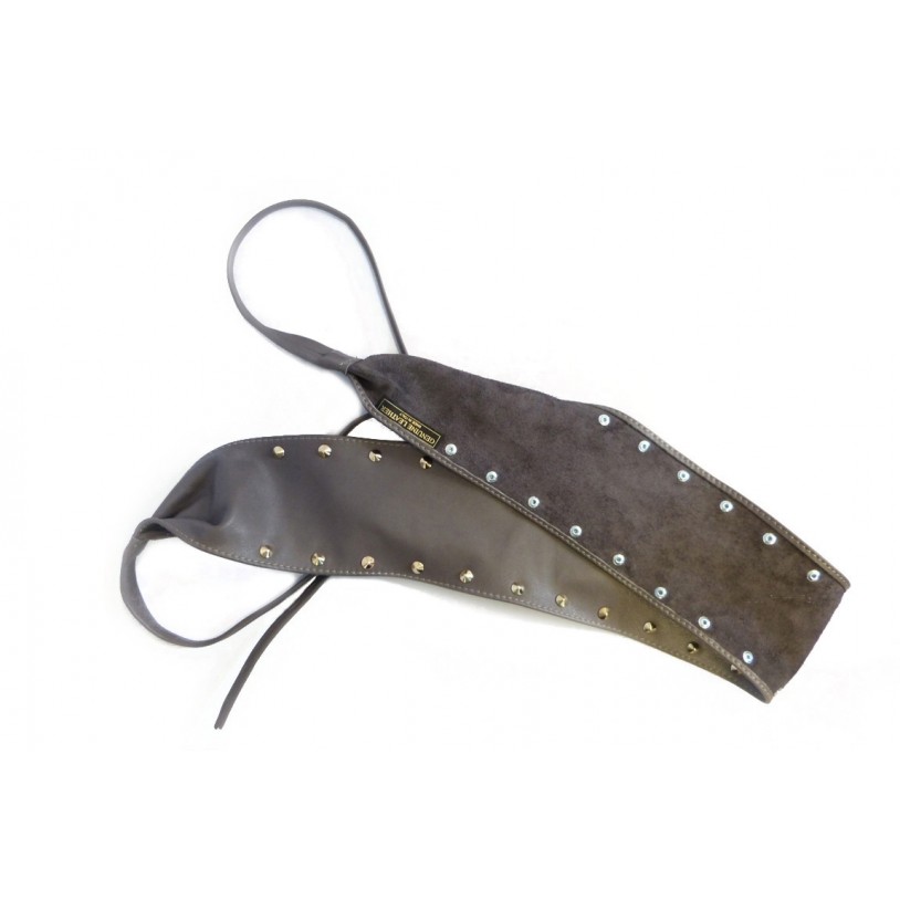 Ladies wrap belt with rivets in nappa leather SHGG1002