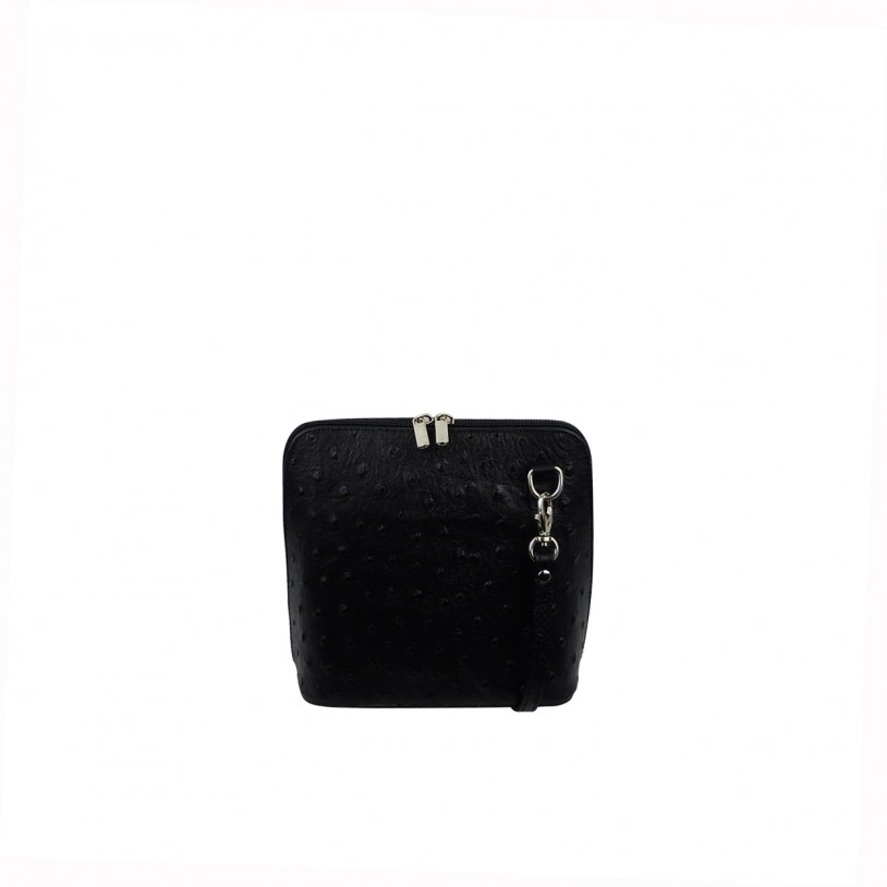 WOMEN SHOULDER BAG OF LEATHER in ostrich embossed SHST1214