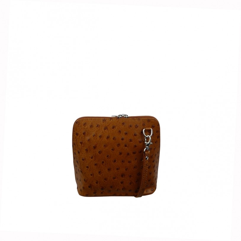 WOMEN SHOULDER BAG OF LEATHER in ostrich embossed SHST1214