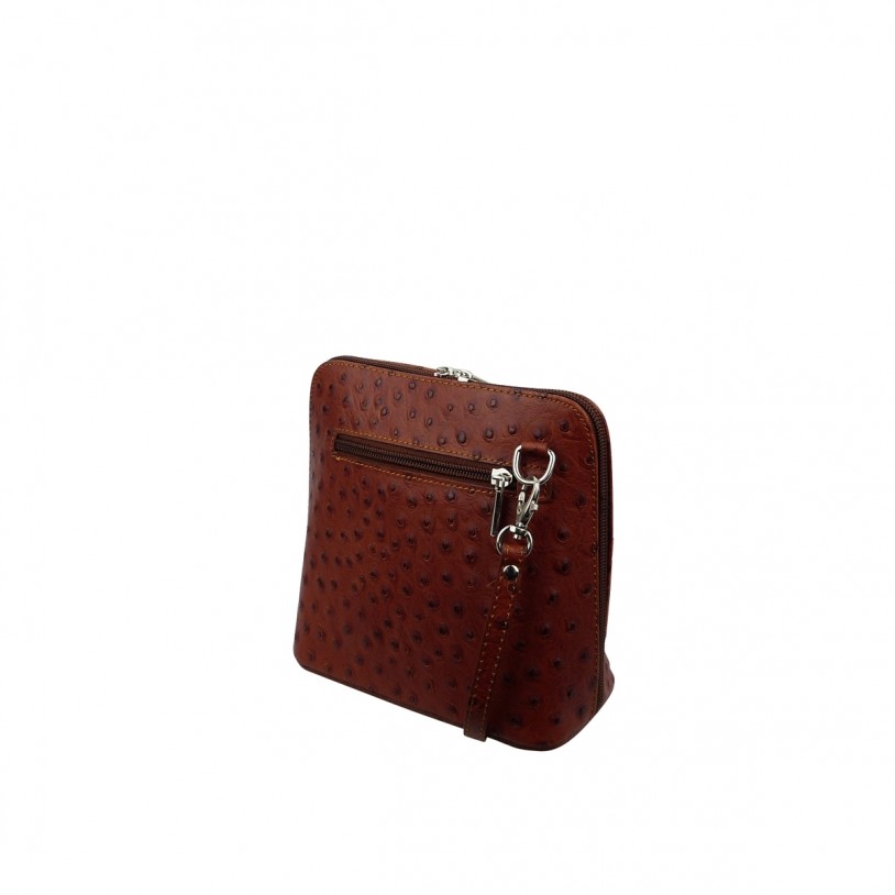 WOMEN SHOULDER BAG OF LEATHER in ostrich embossed SHST1214