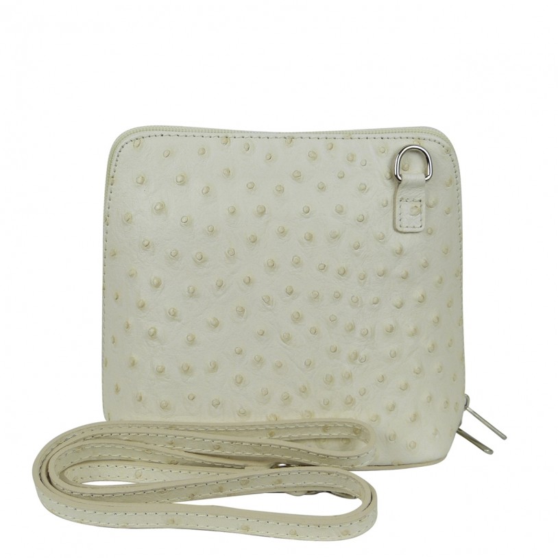 WOMEN SHOULDER BAG OF LEATHER in ostrich embossed SHST1214