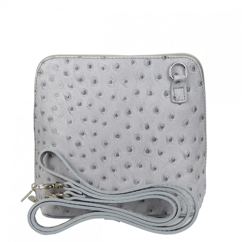 WOMEN SHOULDER BAG OF LEATHER in ostrich embossed SHST1214