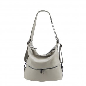 Lady's shoulder bag in grained leather SHG325