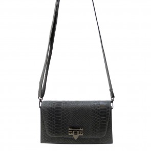 Italian women's shoulder bags in grained cowhide snakeskin SHS208